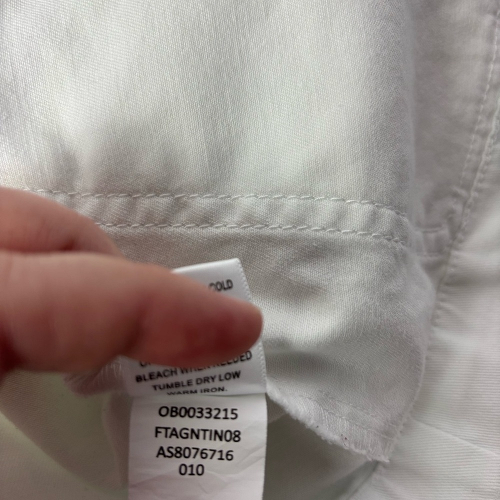 Appleseed's Medium Women Blazer Jacket Lightweight White Button Front Pockets - Picture 9 of 10